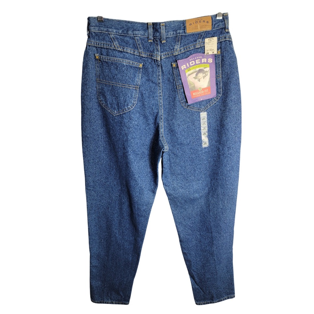 Vintage Riders 16 M Jeans Relaxed Fit Tapered Leg High Rise Made in USA New